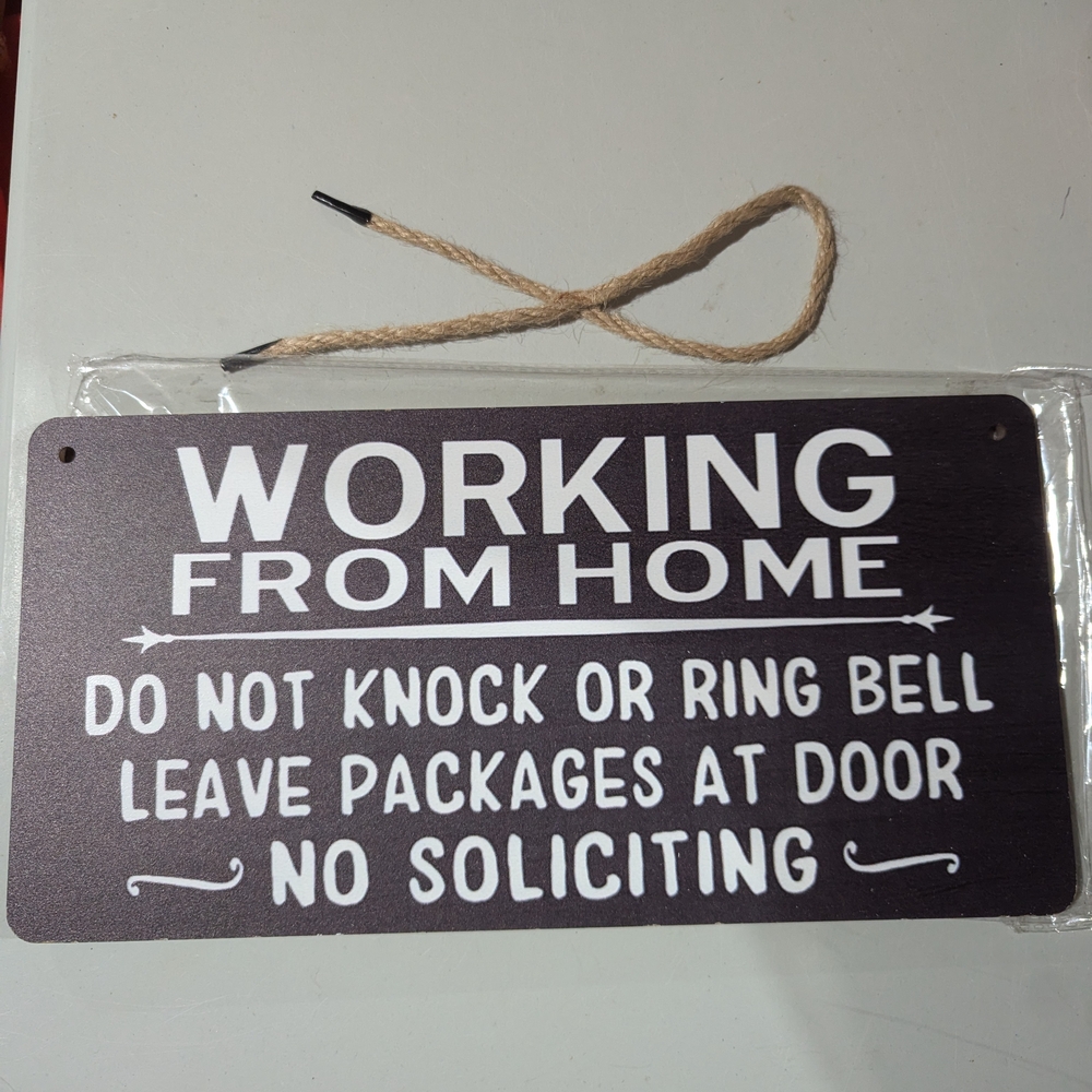 Brand New Wooden Home Office Sign